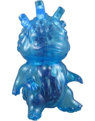 Smoking Star - Clear Blue w/ LED Guts figure by Killer J, produced by Killer J. Front view.