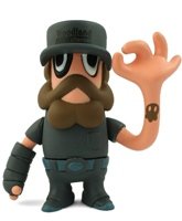 Sancho (chase) figure by Pete Fowler, produced by Playbeast. Front view.