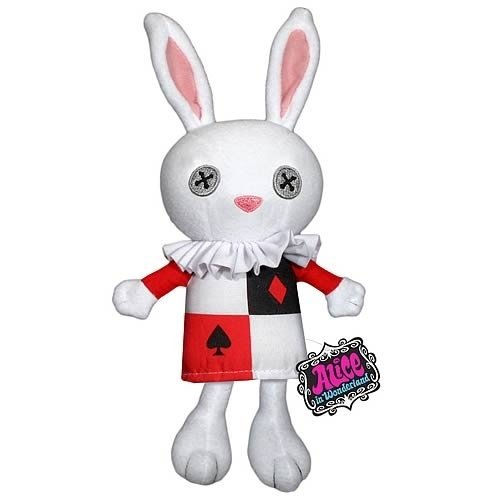 White Rabbit  figure, produced by Funko. Front view.