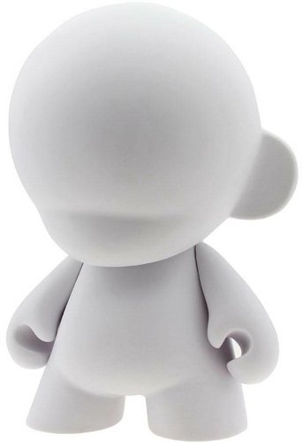 Mega Munny - DIY White figure, produced by Kidrobot. Front view.