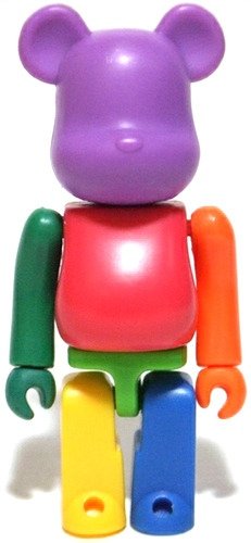 Be@rbrick Estate Rainbow 7 - 4 figure by Eric So, produced by Medicom Toy. Front view.