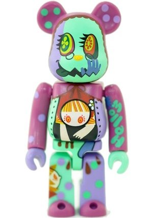 Gekidan Inu Curry - Secret Horror Be@rbrick Series 24 figure by Gekidan Inu Curry, produced by Medicom Toy. Front view.