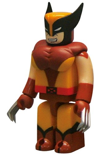 Wolverine figure by Marvel, produced by Medicom Toy. Front view.