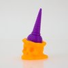 3d printed Ice Scream Man Bite Size orange