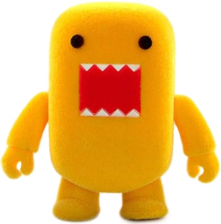 Yellow Flocked Domo Qee