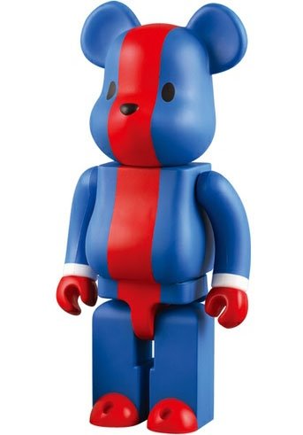 Kawabe@rbrick Be@rbrick 400% figure by Chieko Kawabe, produced by Medicom Toy. Front view.