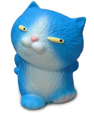 Bright Blue Furry Koronekohne figure by Dream Rocket, produced by Dream Rocket. Front view.