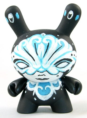 Hidden Dunny figure by Indescribble, produced by Kidrobot. Front view.