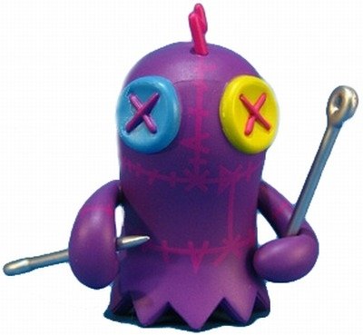 Stitched BoOoya figure by Jeremy Madl (Mad), produced by Kidrobot. Front view.