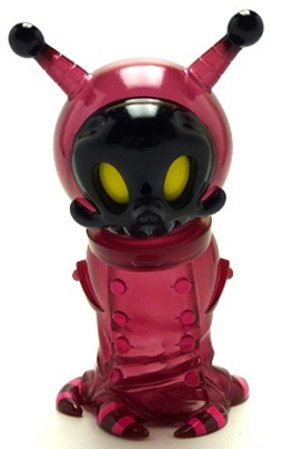 Big Sal - Red Plasma figure by Brandt Peters X Kathie Olivas, produced by Super 7. Front view.