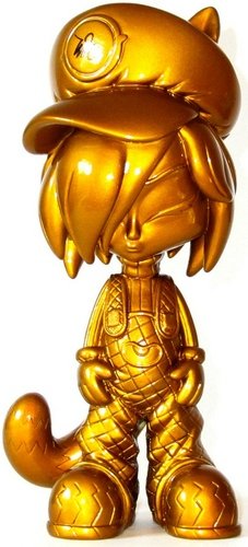 Golden Soopa Maria figure by Erick Scarecrow, produced by Esc-Toy. Front view.
