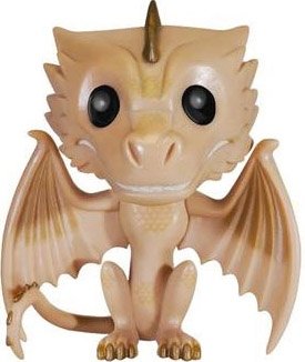 POP! Game of Thrones - Viserion figure by George R. R. Martin, produced by Funko. Front view.