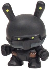 SWAT Heavy Trooper figure by Huck Gee, produced by Kidrobot. Front view.