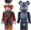 Mad Hatter Kubrick & Cheshire Cat Be@rbrick 100% Set