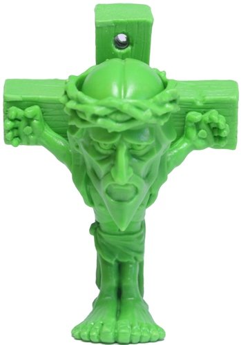 Compass - Green figure by Junnosuke Abe, produced by Restore. Front view.