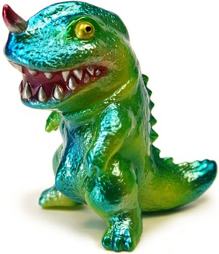Custom Painted Dino Saikobi figure by Mark Nagata, produced by Max Toy Co.. Front view.
