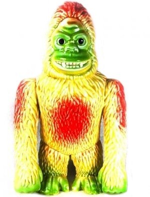 Ape Yellow Figure figure by Miles Nielsen, produced by Munktiki. Front view.