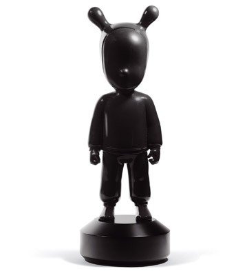 The Black Guest  figure by Jaime Hayon, produced by Lladró. Front view.