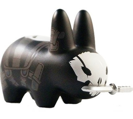 The Punisher Labbit figure by Marvel, produced by Kidrobot. Front view.