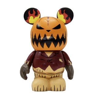 The Pumpkin King figure by Casey Jones, produced by Disney. Front view.
