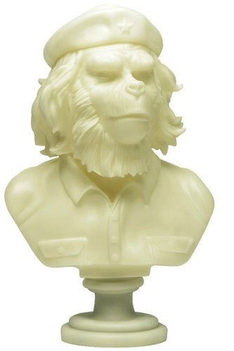 Rebel Ape Bust - GID figure by Ssur, produced by 3D Retro. Front view.