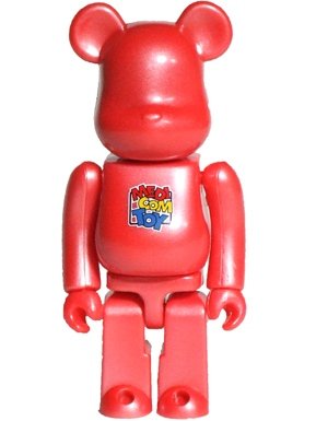 Super Sonic C@ndy Be@rbrick - Red figure, produced by Medicom Toy. Front view.
