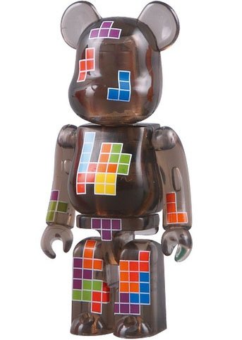 Tetris - Pattern Be@rbrick Series 18 figure, produced by Medicom Toy. Front view.
