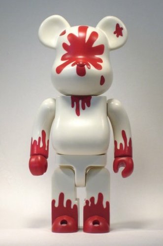 Hiroto Be@rbrick 400% - WF 03 Winter figure by Hiroto Komoto, produced by Medicom Toy. Front view.