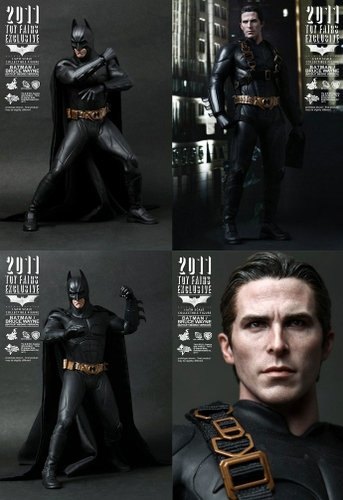 Batman Begins figure, produced by Hot Toys. Front view.