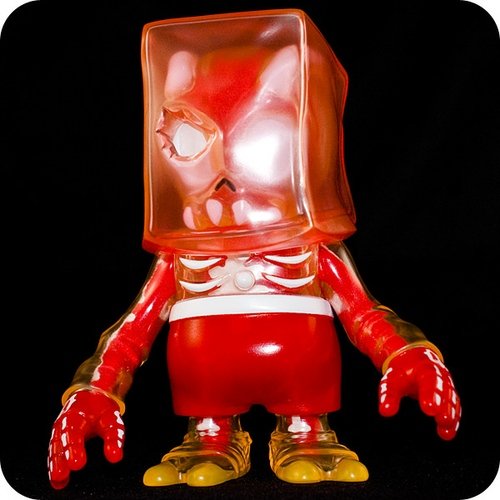 Secret Base Mask Ranger Red figure by Secret Base, produced by Secret Base. Front view.