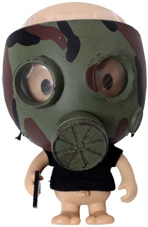 War Baby - Camo  figure by Shon. Front view.