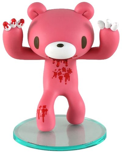 Gloomy Bear Threat Edition figure by Mori Chack, produced by Kidrobot. Front view.
