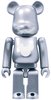 Silver Metallic Be@rbrick 100%