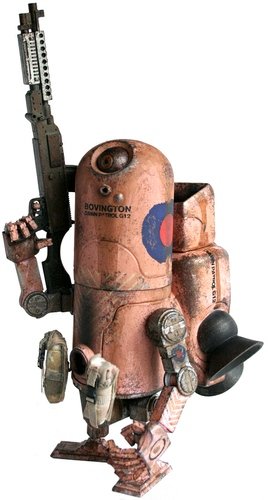 1G Dawn Patrol  figure by Ashley Wood, produced by Threea. Front view.