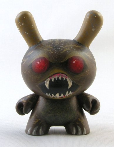 Mothman figure by Bryan Collins. Front view.
