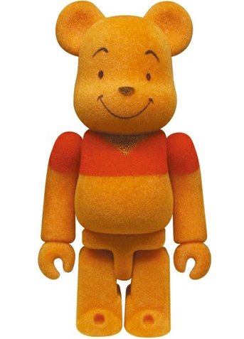 Winnie the Pooh Be@rbrick 100% figure by A. A. Milne, produced by Medicom Toy. Front view.