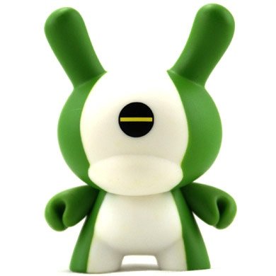 Gel figure by David Horvath, produced by Kidrobot. Front view.