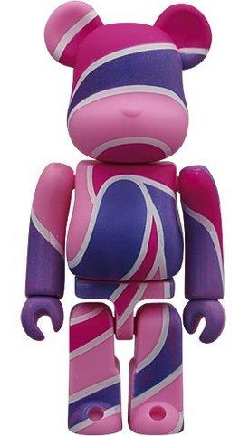Gettry Lollipop Be@rbrick 100% figure by Gettry, produced by Medicom Toy. Front view.