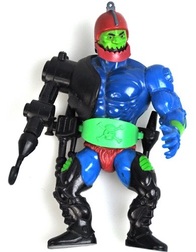 Trap Jaw figure by Roger Sweet, produced by Mattel. Front view.