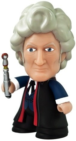 Doctor Who 50th Anniversary - 3rd Doctor figure by Matt Jones (Lunartik), produced by Titan Merchandise. Front view.