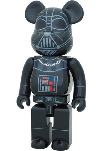 Darth Vader Bearbrick 400% figure by Lucasfilm Ltd., produced by Medicom Toy. Front view.