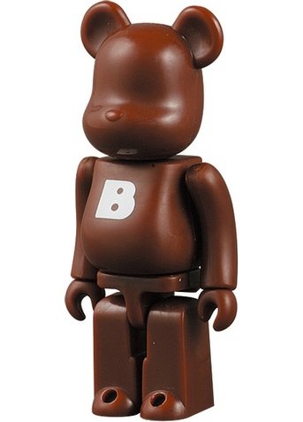 Basic Be@rbrick Series 12 - B figure, produced by Medicom Toy. Front view.