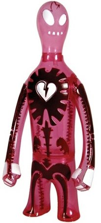 Valentines Day Visighost figure by Brian Flynn, produced by Super7. Front view.
