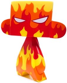 Flame Mad*L figure by Jeremy Madl (Mad), produced by Solid. Front view.