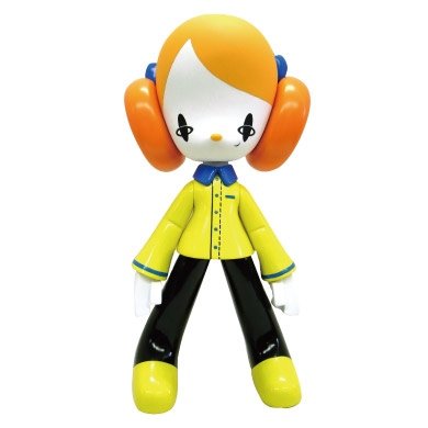 Biscuit figure by Kaijin, produced by Few Many. Front view.