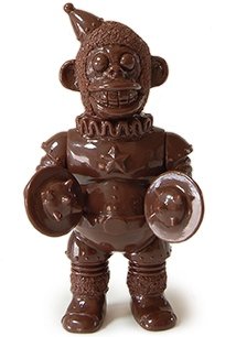 Mini Iron Monkey - Chocolate figure by Kikkake, produced by Kikkake. Front view.