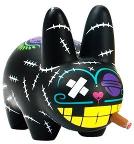 Labbit - Pride figure by Kronk, produced by Kidrobot. Front view.
