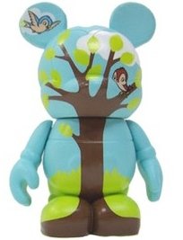 Animals and Tree figure by Lisa Badeen, produced by Disney. Front view.