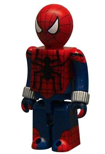 Spider-Man Kubrick 100% figure by Marvel, produced by Medicom Toy. Front view.