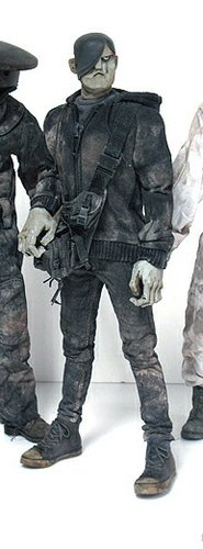 Shadow Tommy figure by Ashley Wood, produced by Threea. Front view.